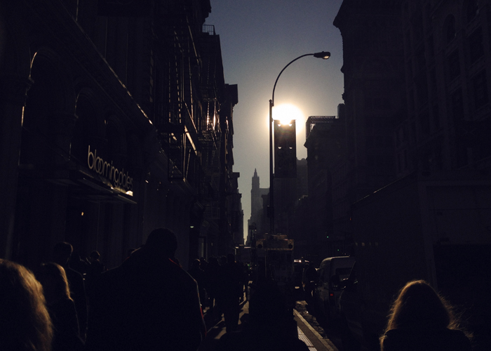 ON THE ROAD: LATE AFTERNOON ON BROADWAY, NEW YORK