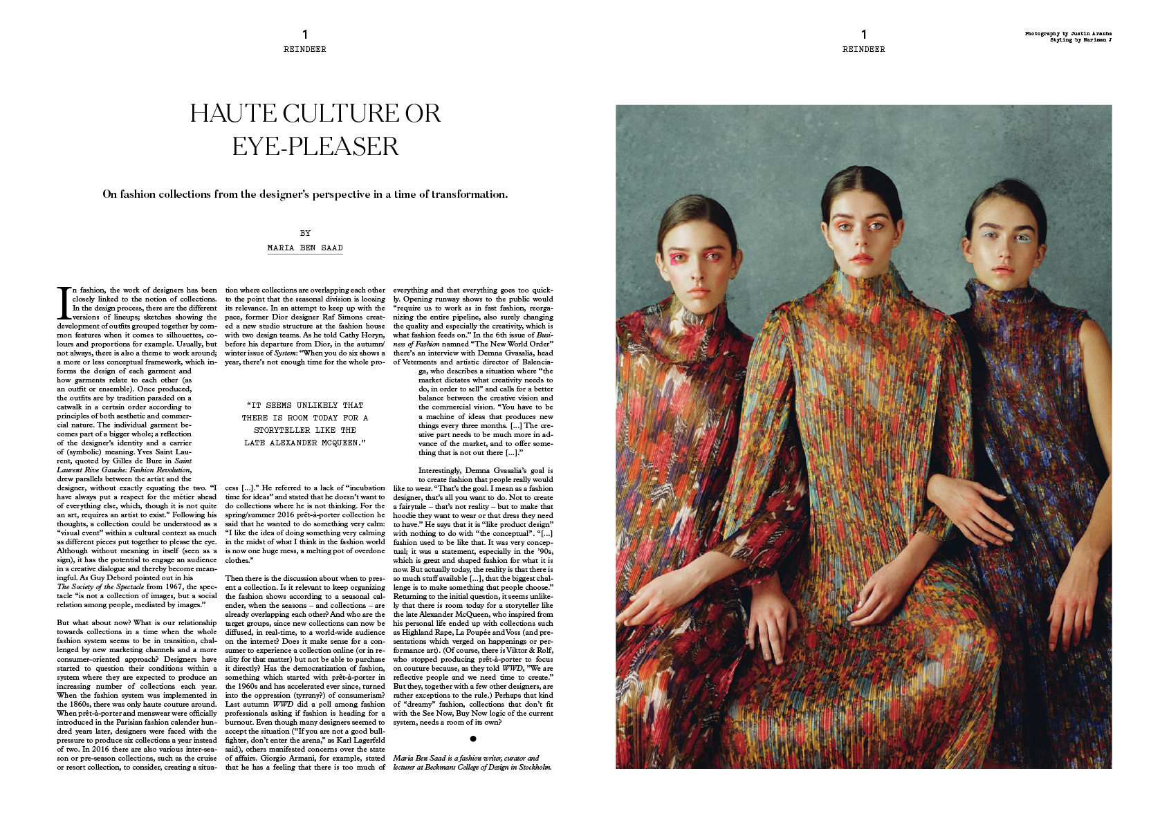Haute Culture or Eye-Pleaser. Essay by Maria Ben Saad
