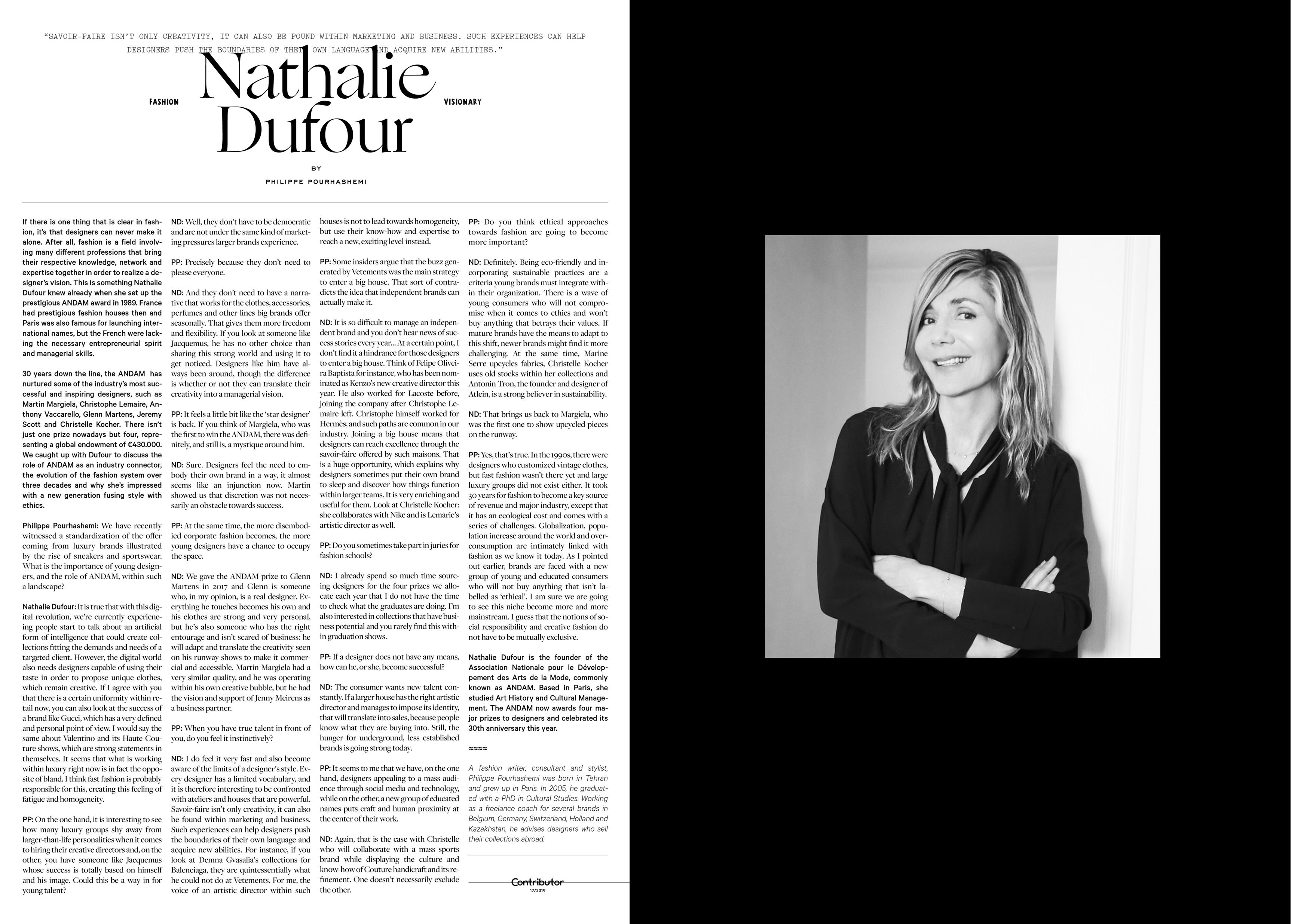 Fashion Visionary. Interview with Nathalie Dufour